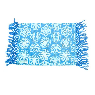 Batik Fractal Blue Kembang Setaman Placemat Home Decor