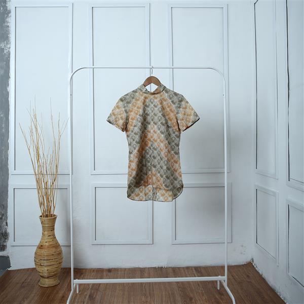 Cream Sisik Waton Short Sleeve Shirt Thumbnail 2 Batik Fractal Uniform