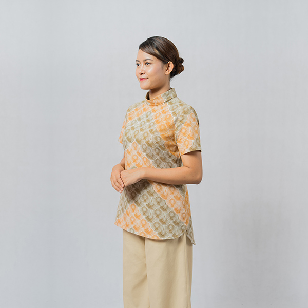 Cream Sisik Waton Short Sleeve Shirt Thumbnail 2a Batik Fractal Uniform