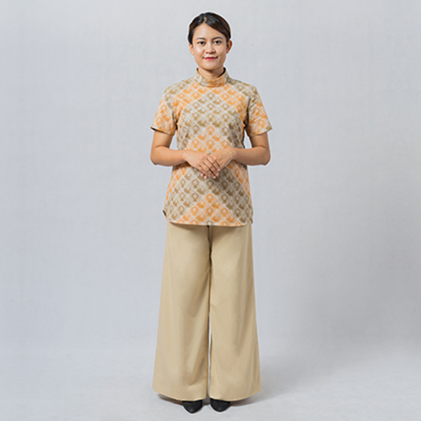 Cream Sisik Waton Short Sleeve Shirt Thumbnail 2c Batik Fractal Uniform
