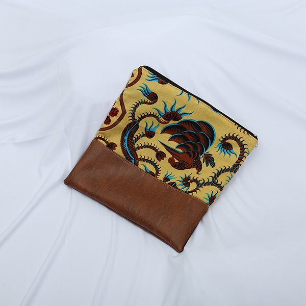 Brown Sulur Bidho Sidi 5 Pouch Batik Fractal Merchandise