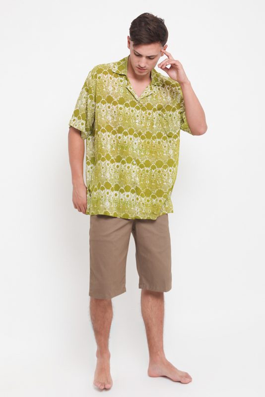 Melik Pepper Batik Fractal Casual Men Shirt 2